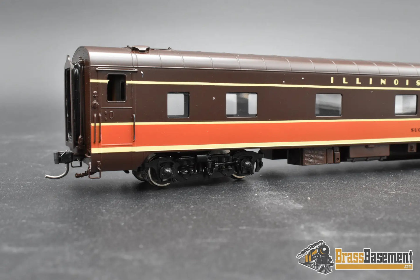 HO Brass – Wasatch Plan 4099 Illinois Central “Sugarland” Passenger Car – Factory Painted – Mint Passenger