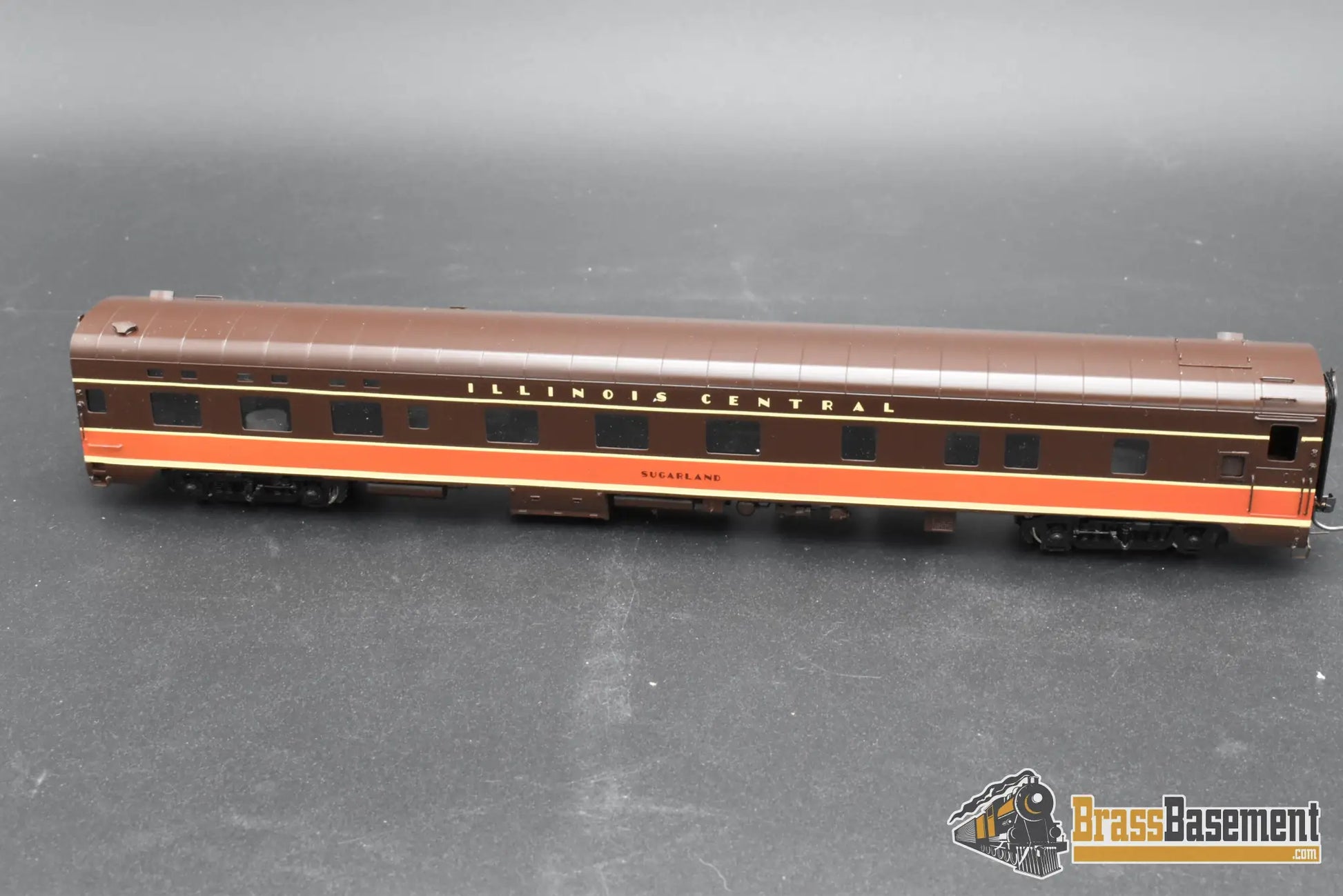 HO Brass – Wasatch Plan 4099 Illinois Central “Sugarland” Passenger Car – Factory Painted – Mint Passenger
