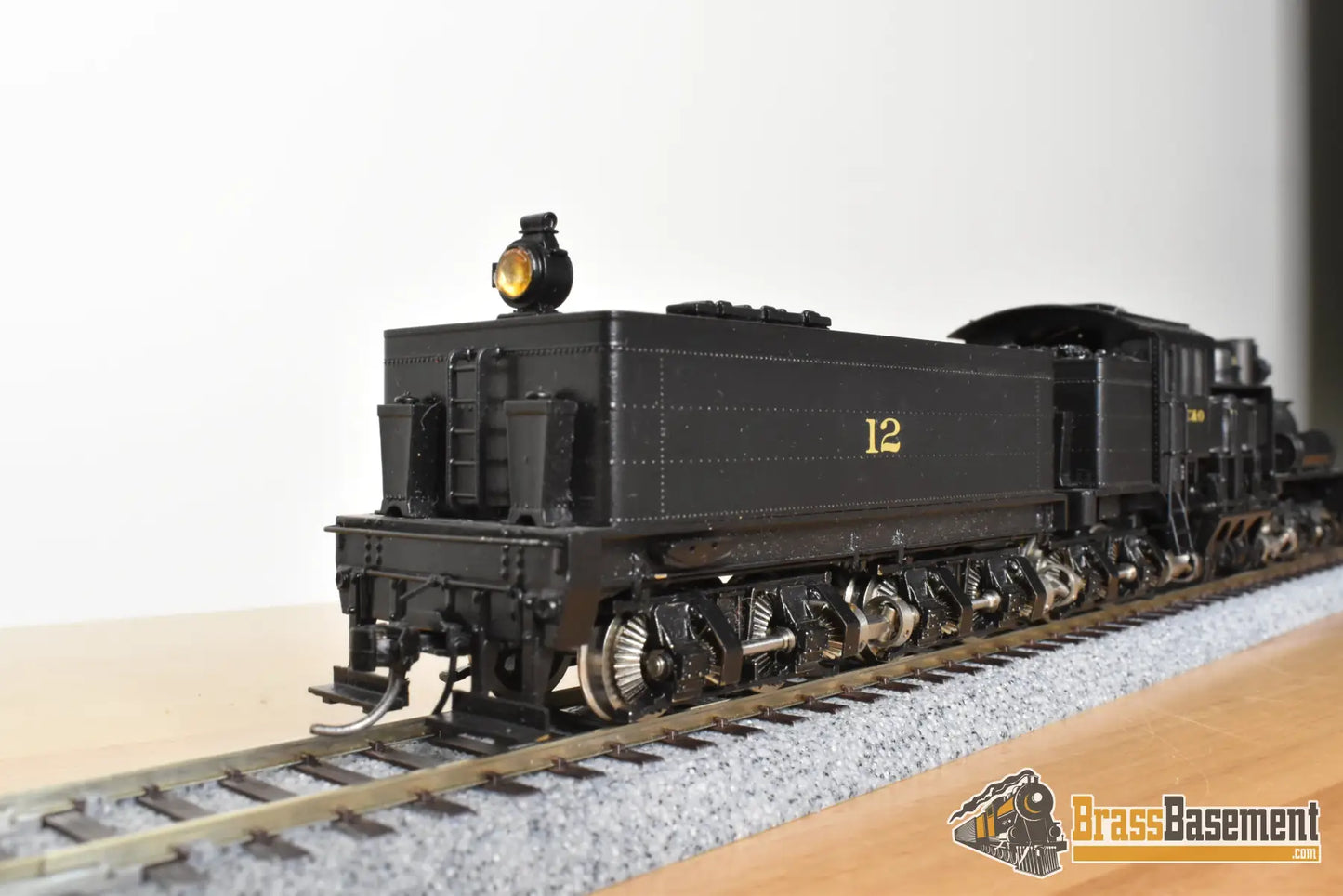 HO Brass - Westside Chesapeake & Ohio Gigantic 4-truck Shay #12 - Pro Painted Steam