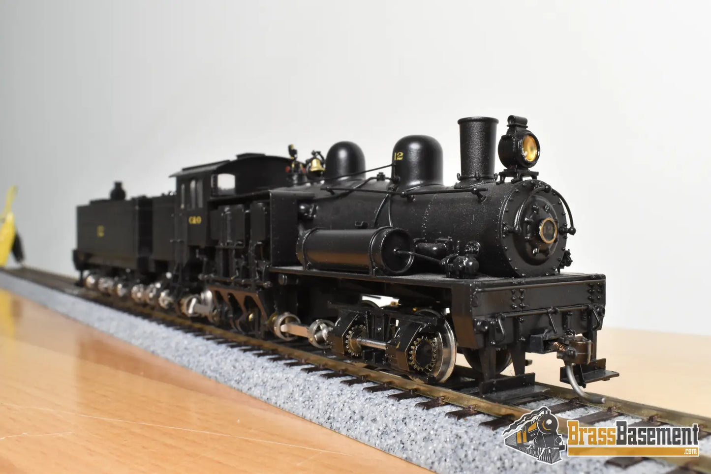 HO Brass - Westside Chesapeake & Ohio Gigantic 4-truck Shay #12 - Pro Painted Steam