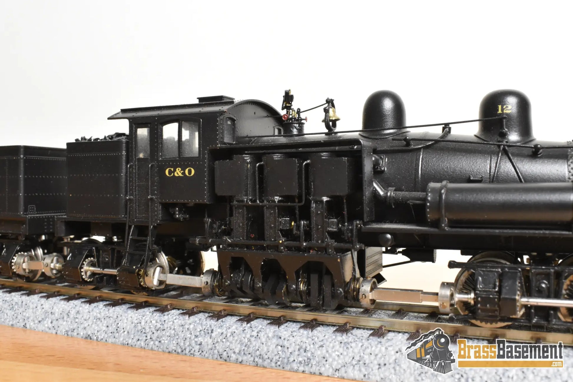 HO Brass - Westside Chesapeake & Ohio Gigantic 4-truck Shay #12 - Pro Painted Steam