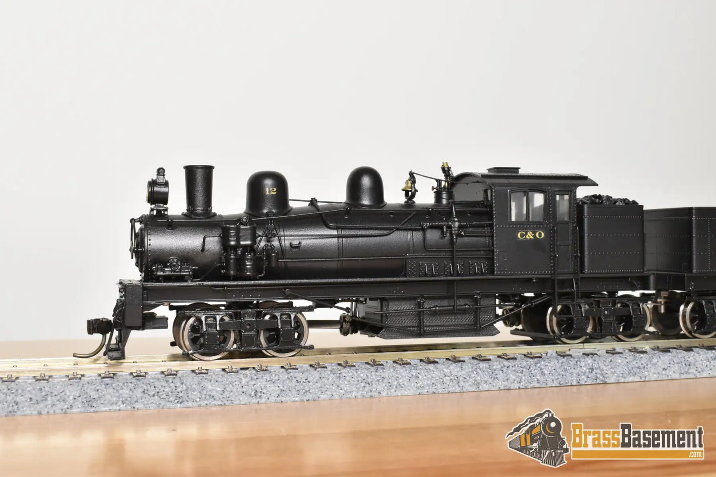 HO Brass - Westside Chesapeake & Ohio Gigantic 4-truck Shay #12 - Pro Painted Steam