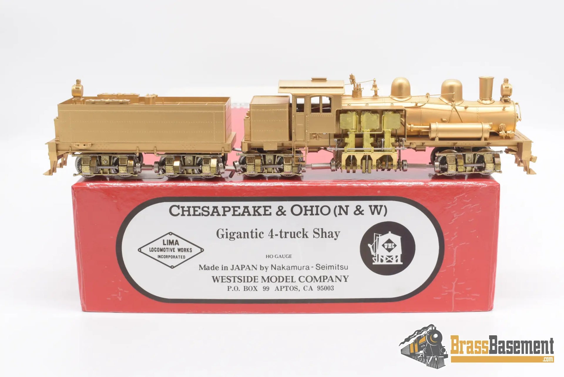HO Brass - Westside Chesapeake & Ohio Gigantic 4-truck Shay
