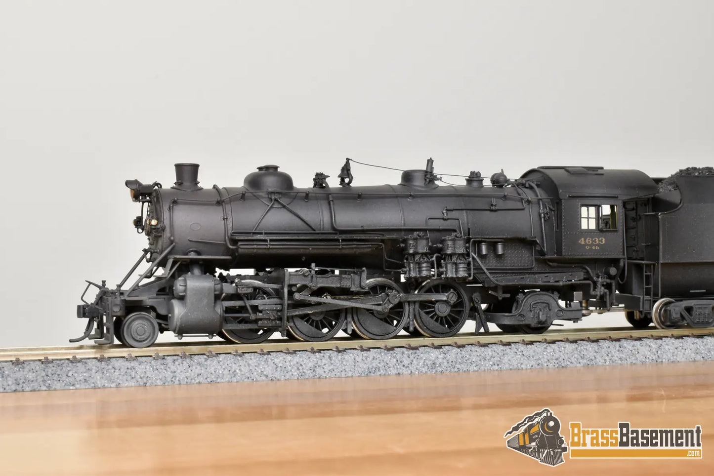 HO Brass - Westside MO-066 Baltimore & Ohio B&O Q-4B 2-8-2 #4633 w/ Aux Tender - Samhongsa Steam