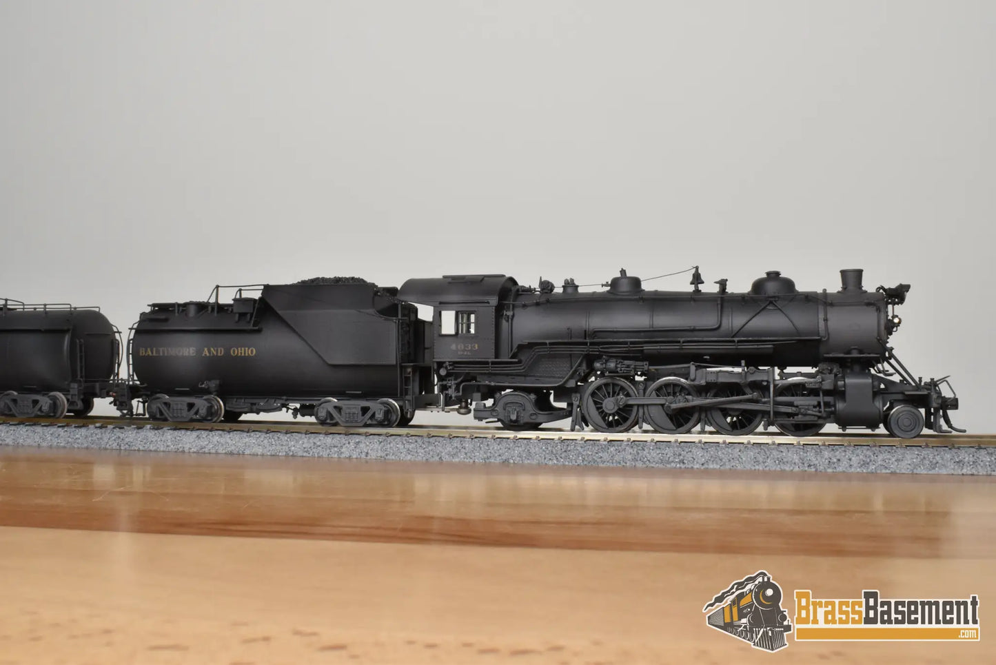 HO Brass - Westside MO-066 Baltimore & Ohio B&O Q-4B 2-8-2 #4633 w/ Aux Tender - Samhongsa Steam