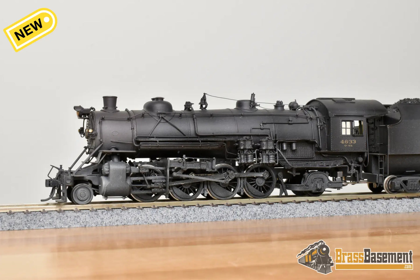 HO Brass - Westside MO-066 Baltimore & Ohio B&O Q-4B 2-8-2 #4633 w/ Aux Tender - Samhongsa Steam