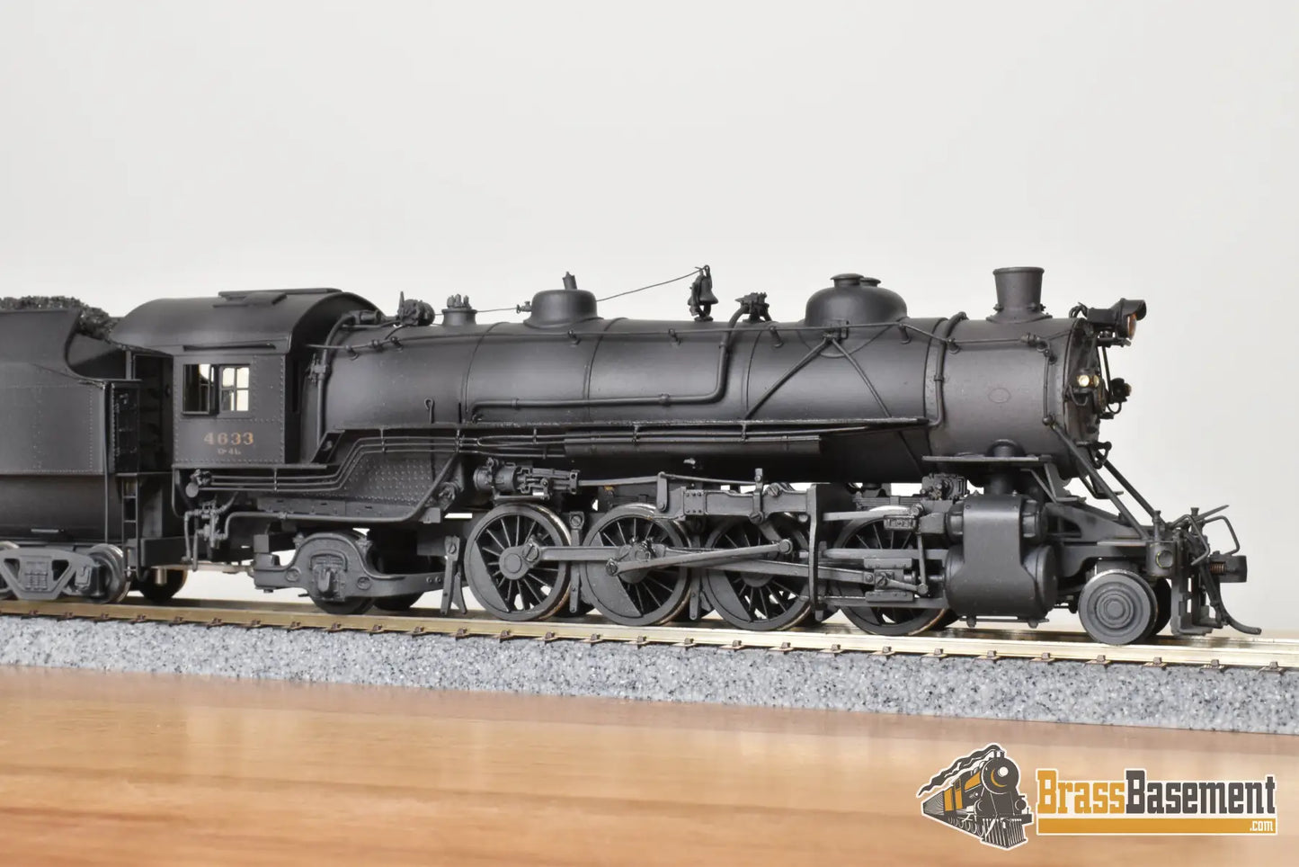 HO Brass - Westside MO-066 Baltimore & Ohio B&O Q-4B 2-8-2 #4633 w/ Aux Tender - Samhongsa Steam