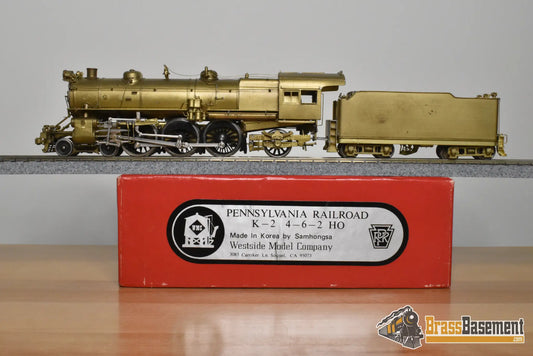 HO Brass - Westside Pennsylvania RR PRR K-2 4-6-2 - Unpainted - Samhongsa - Steam
