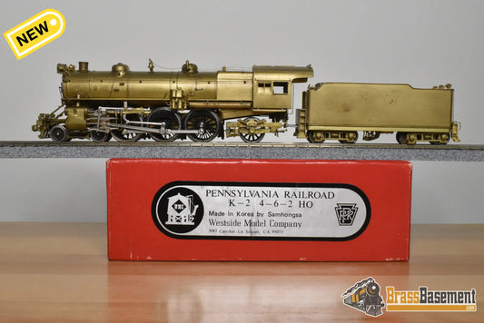HO Brass - Westside Pennsylvania RR PRR K-2 4-6-2 - Unpainted - Samhongsa - Steam