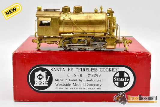 HO Brass - Westside Santa Fe ATSF 0-6-0 #2299 ’Fireless Cooker’ - Unpainted Samhongsa Steam