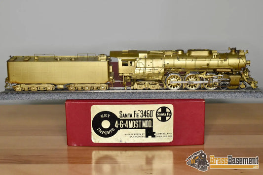 HO Brass Key Imports Santa Fe ATSF 4 6 4 #3460 Most Modern Unpainted Steam