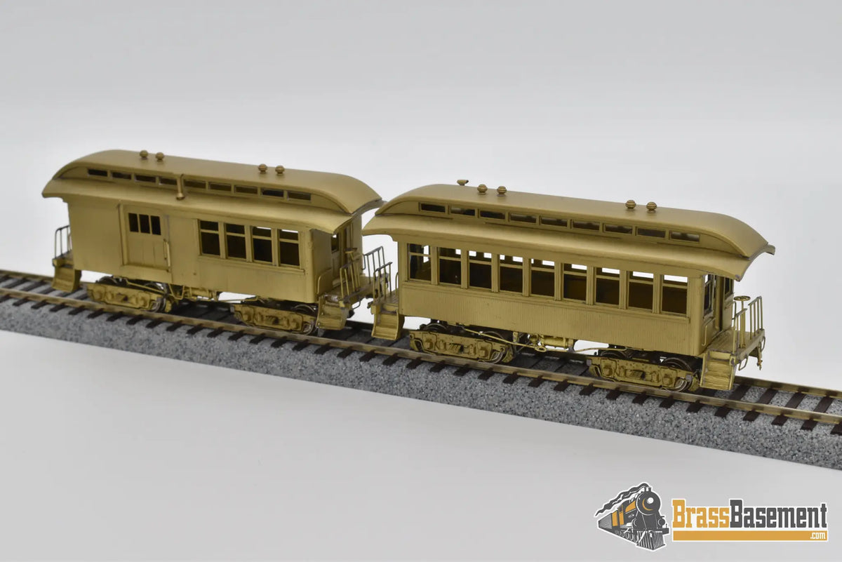 Coach Train Set HO Brass - Westside Sierra Railroad Short Coach and Combine set - Mint ...