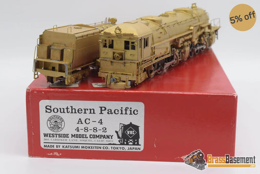 Ho Brass - Westside Southern Pacific 4 - 8 - 8 - 2 Ac - 4 Cab Forward Unpainted Ktm Steam