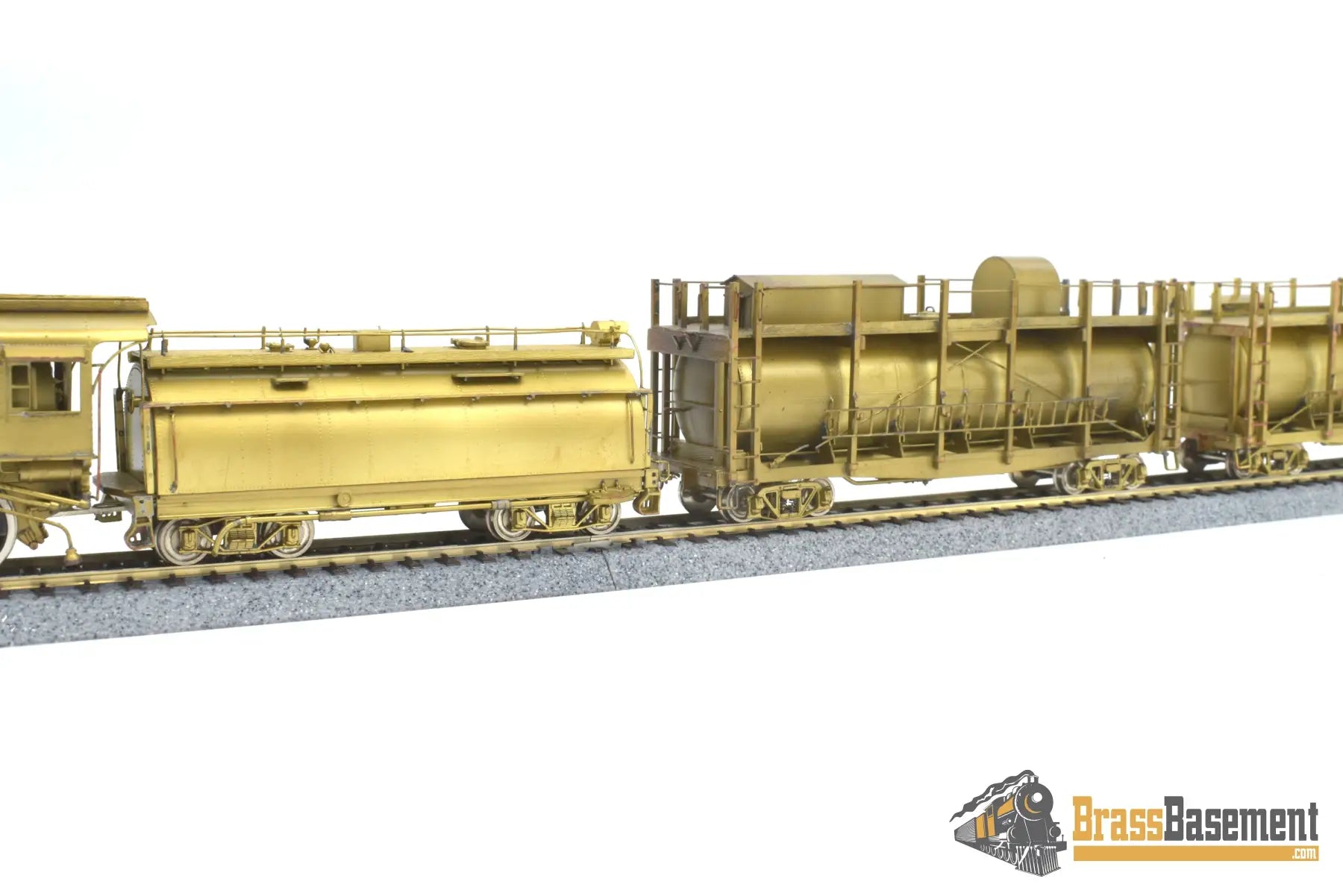 Ho Brass - Westside Southern Pacific Fire Train 4 - 6 - 0 #2248 Unpainted Steam