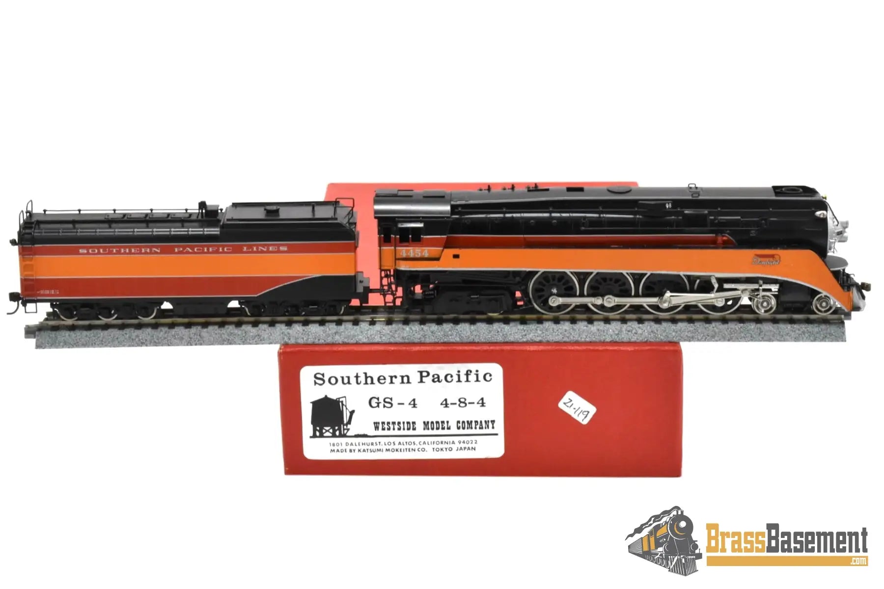HO Brass - Westside Southern Pacific SP 4-8-4 GS-4 - F/P - KTM 1977 Steam