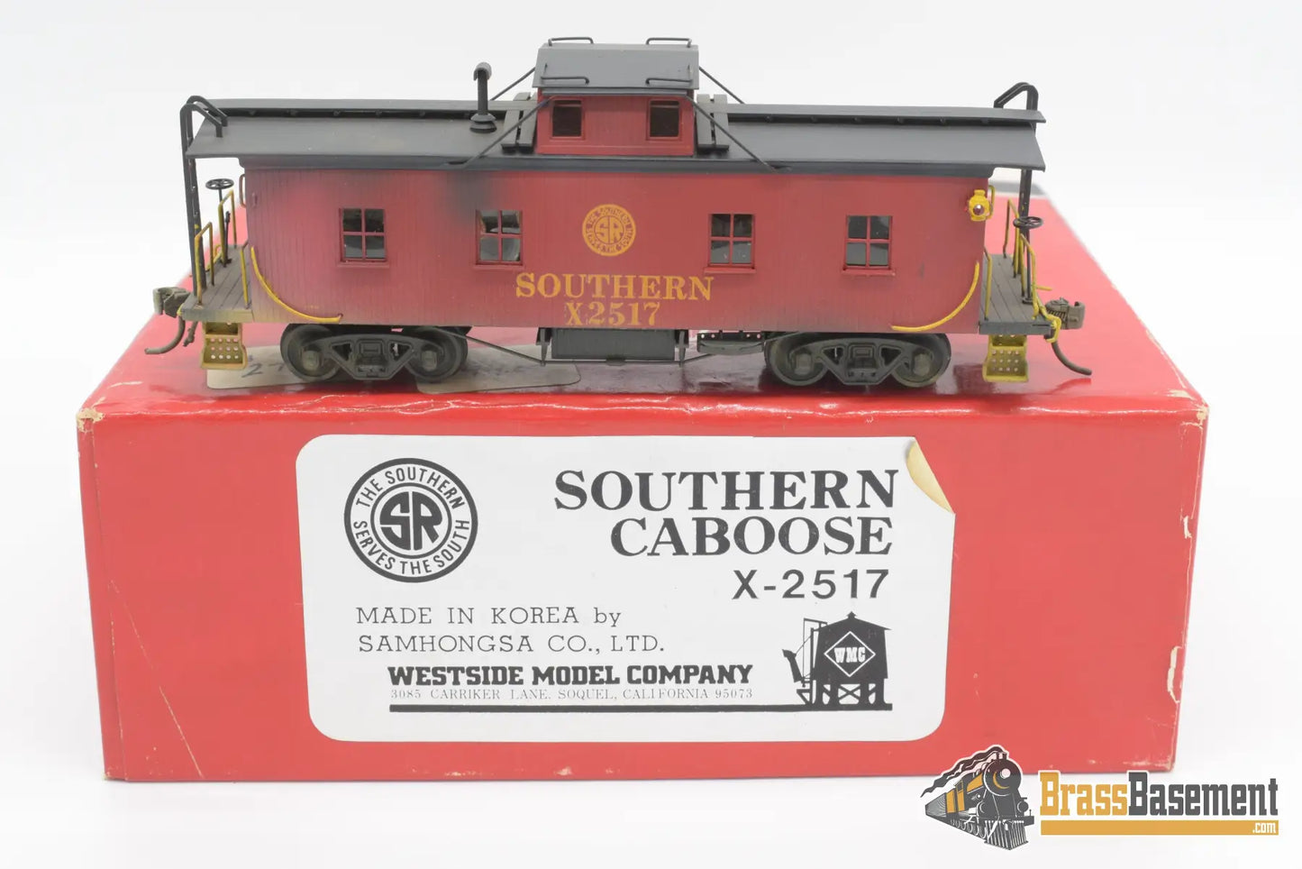 Ho Brass - Westside Southern Railway Caboose X2517 Custom Paint