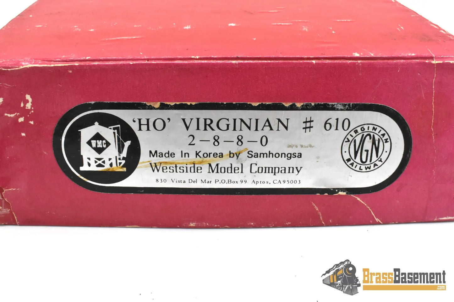 HO Brass - Westside Virginian Railway 2-8-8-0 #610 ex-Triplex - Custom - AS IS (NOTES) Steam