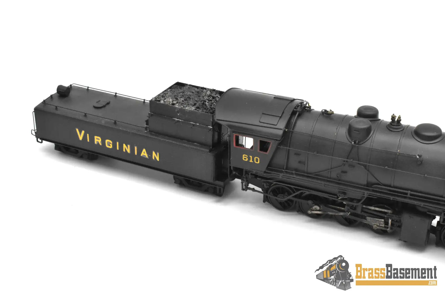 HO Brass - Westside Virginian Railway 2-8-8-0 #610 ex-Triplex - Custom - AS IS (NOTES) Steam