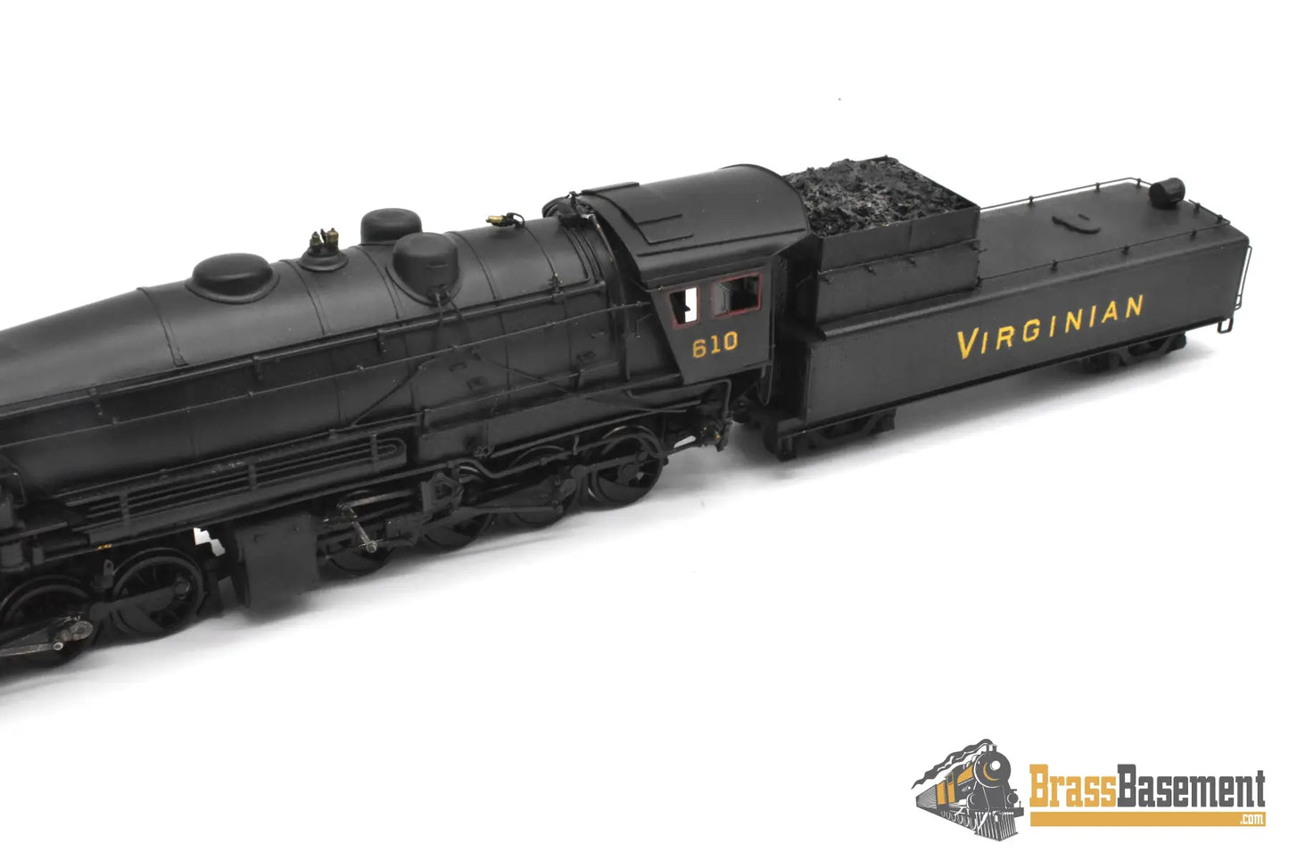 HO Brass - Westside Virginian Railway 2-8-8-0 #610 ex-Triplex - Custom - AS IS (NOTES) Steam