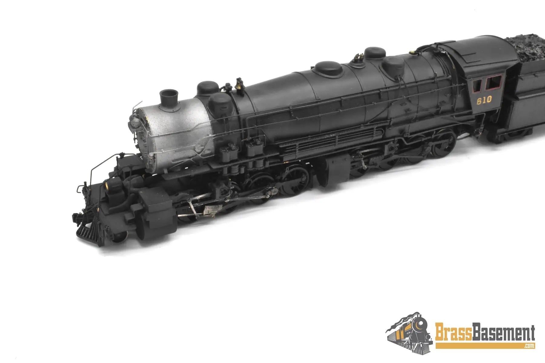 HO Brass - Westside Virginian Railway 2-8-8-0 #610 ex-Triplex - Custom - AS IS (NOTES) Steam