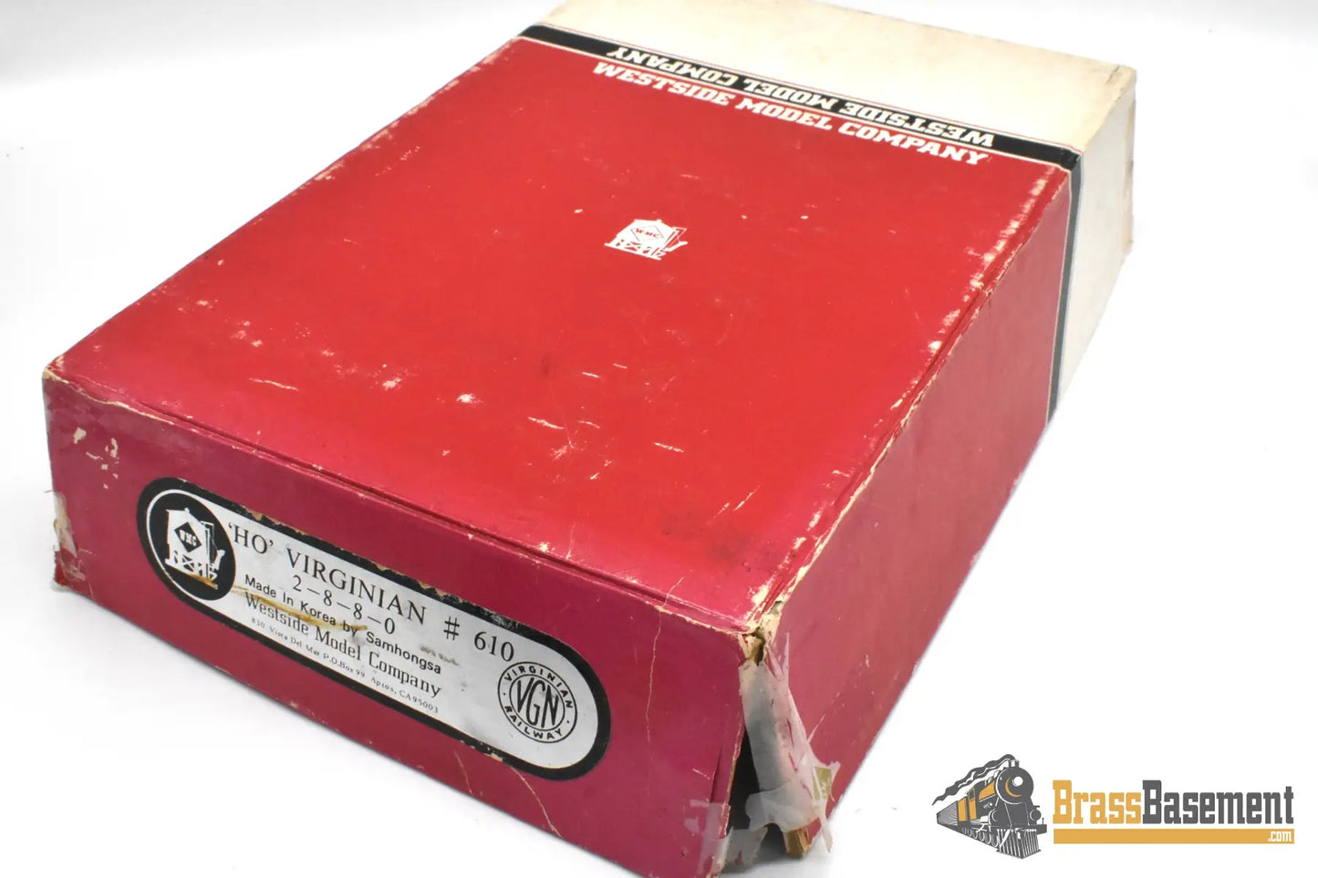 HO Brass - Westside Virginian Railway 2-8-8-0 #610 ex-Triplex - Custom - AS IS (NOTES) Steam