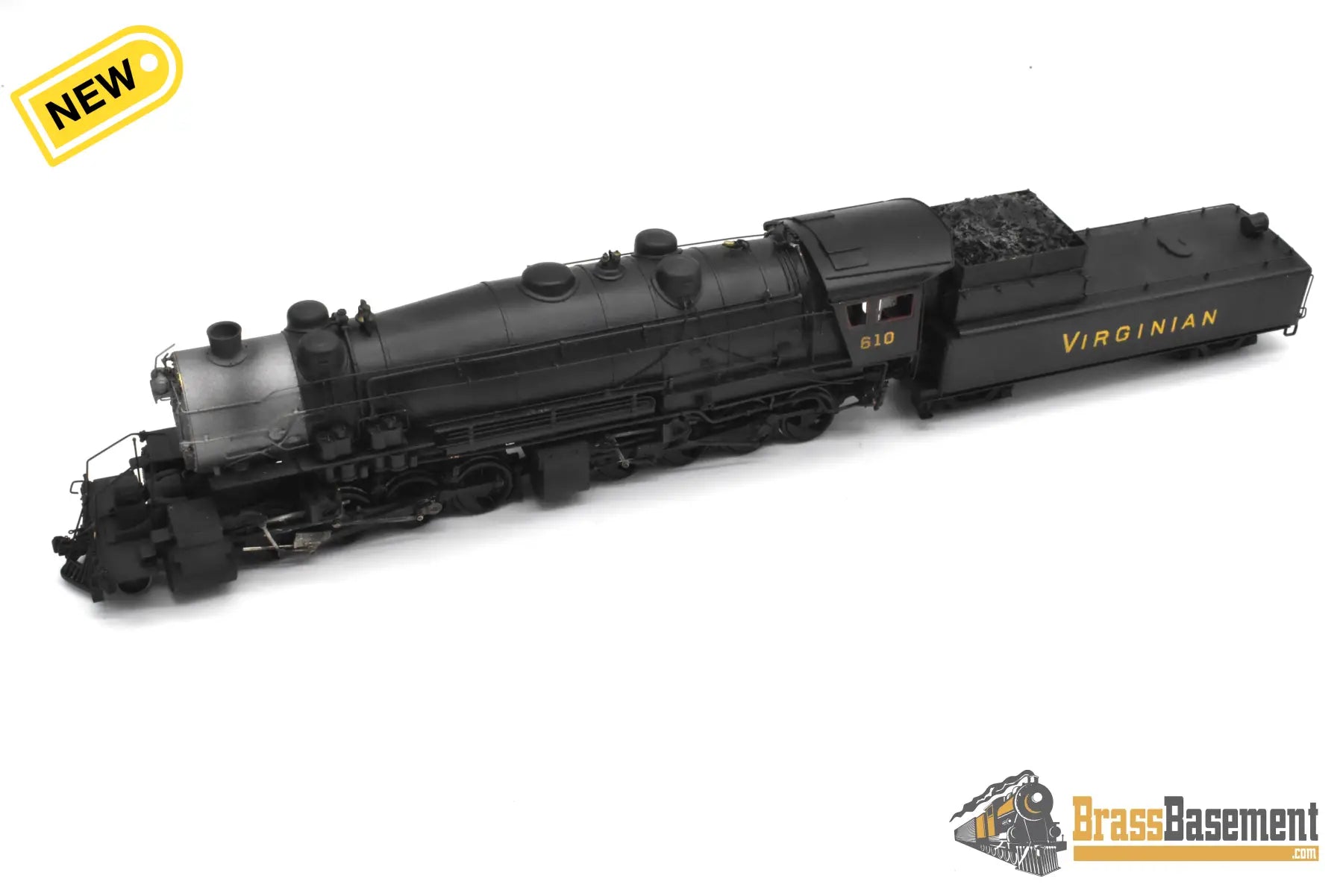 HO Brass - Westside Virginian Railway 2-8-8-0 #610 ex-Triplex - Custom - AS IS (NOTES) Steam