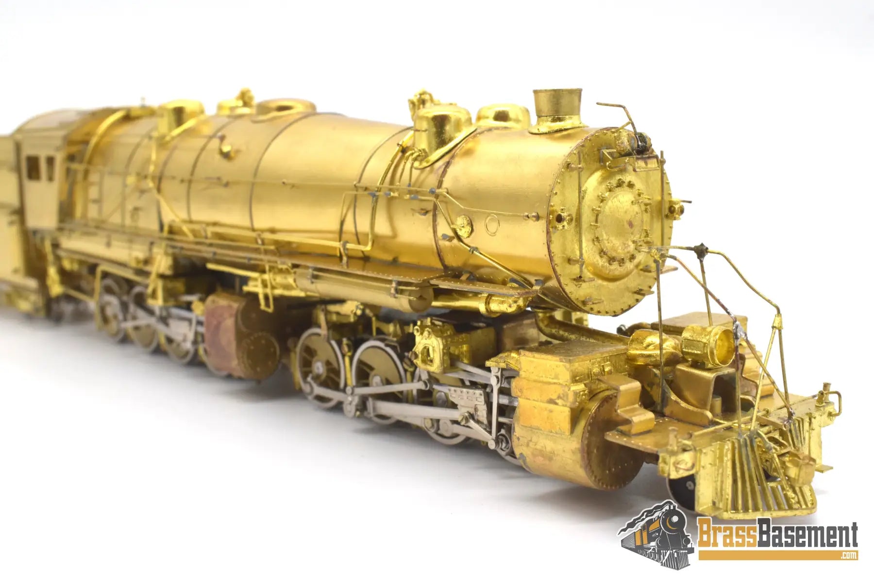 Ho Brass - Westside Virginian Railway 2 - 8 - 8 - 0 #610 Ex - Triplex Unpainted Nice Runner Steam