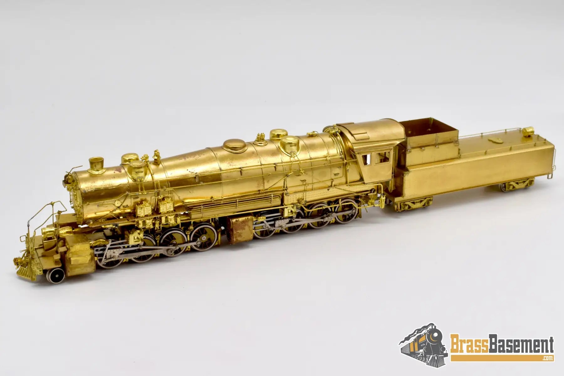 Ho Brass - Westside Virginian Railway 2 - 8 - 8 - 0 #610 Ex - Triplex Unpainted Nice Runner Steam