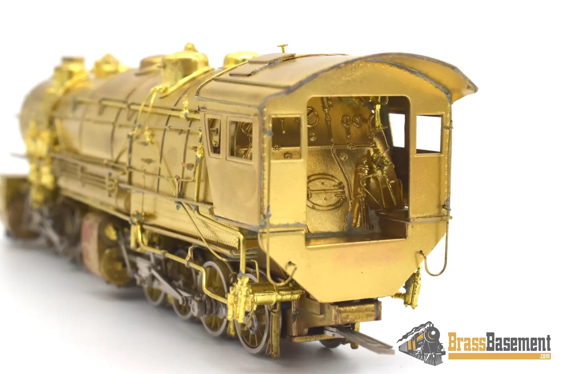 Ho Brass - Westside Virginian Railway 2 - 8 - 8 - 0 #610 Ex - Triplex Unpainted Nice Runner Steam
