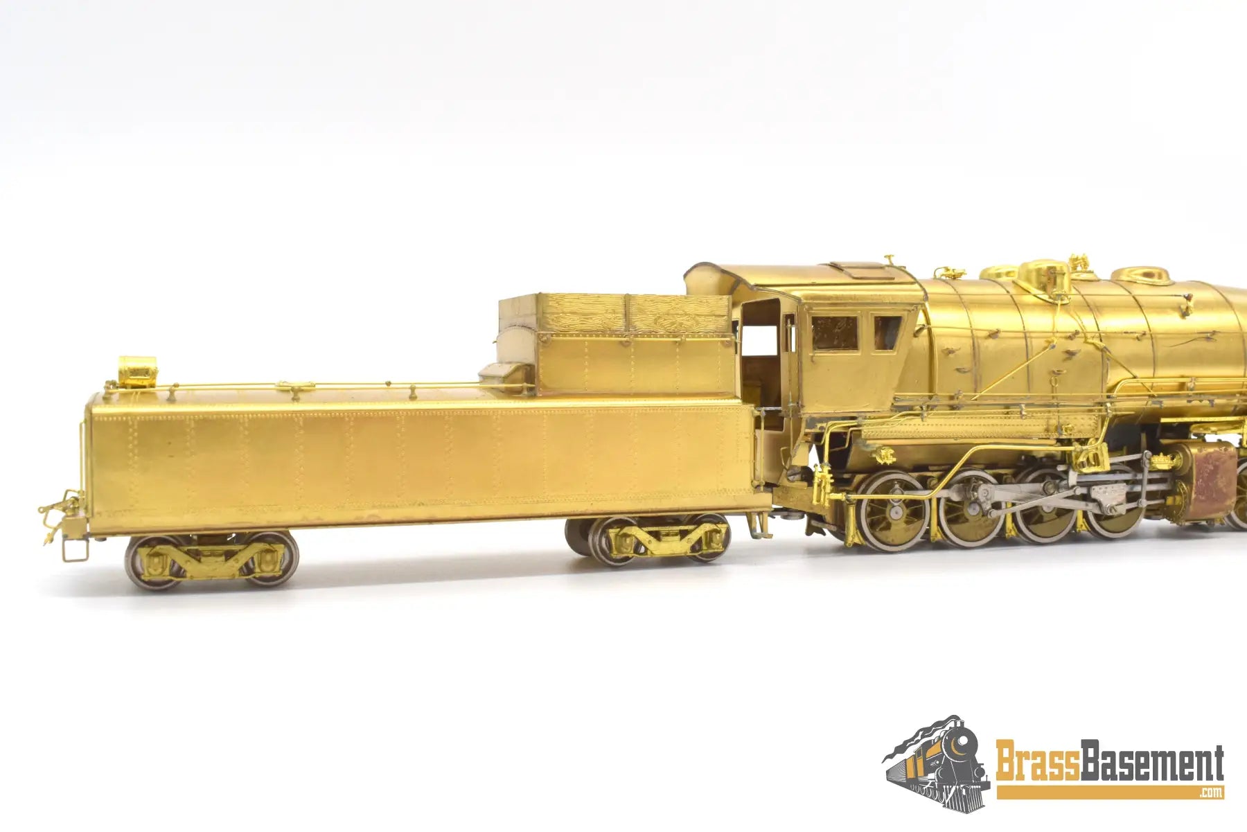 Ho Brass - Westside Virginian Railway 2 - 8 - 8 - 0 #610 Ex - Triplex Unpainted Nice Runner Steam