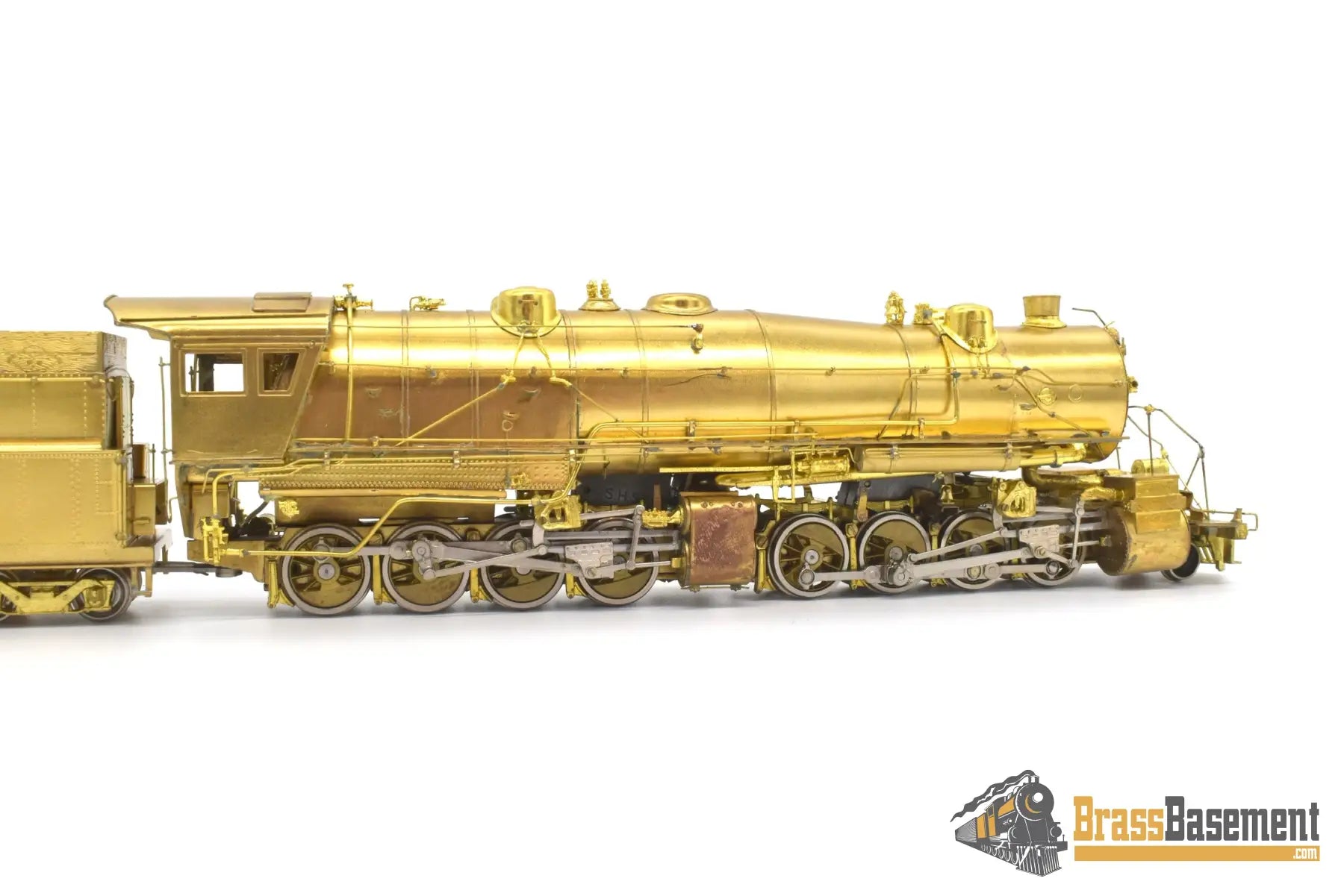 Ho Brass - Westside Virginian Railway 2 - 8 - 8 - 0 #610 Ex - Triplex Unpainted Nice Runner Steam