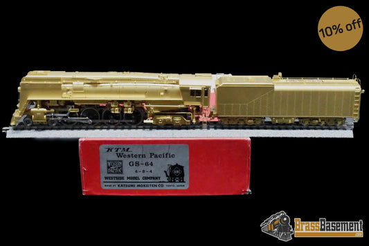 Ho Brass - Westside Western Pacific Wp 4-8-4 Gs-64 Unpainted Ktm 1981 Steam