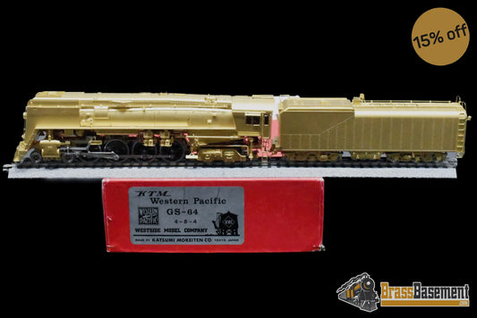 Ho Brass - Westside Western Pacific Wp 4-8-4 Gs-64 Unpainted Ktm 1981 Steam
