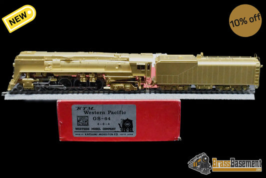 Ho Brass - Westside Western Pacific Wp 4-8-4 Gs-64 Unpainted Ktm 1981 Steam