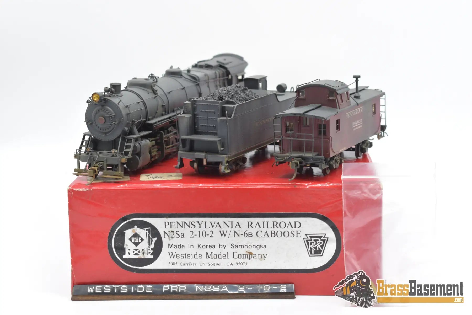 Ho Brass - Wmc Pennsylvania N2Sa And N6B Caboose Set Custom Paint Steam