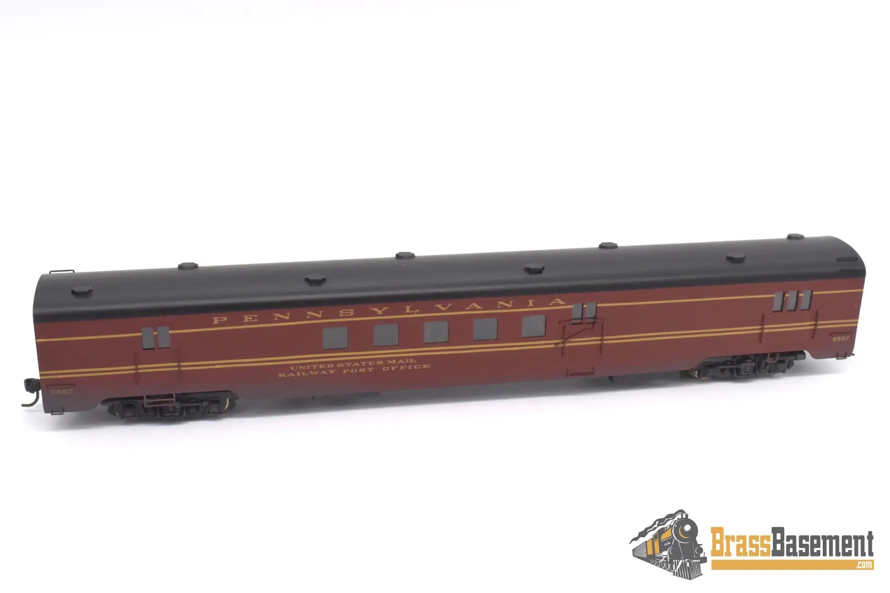 Ho Brass - Wmc Pennsylvania Rr Prr 5 Car Passenger Set Nice Custom Paint Ktm