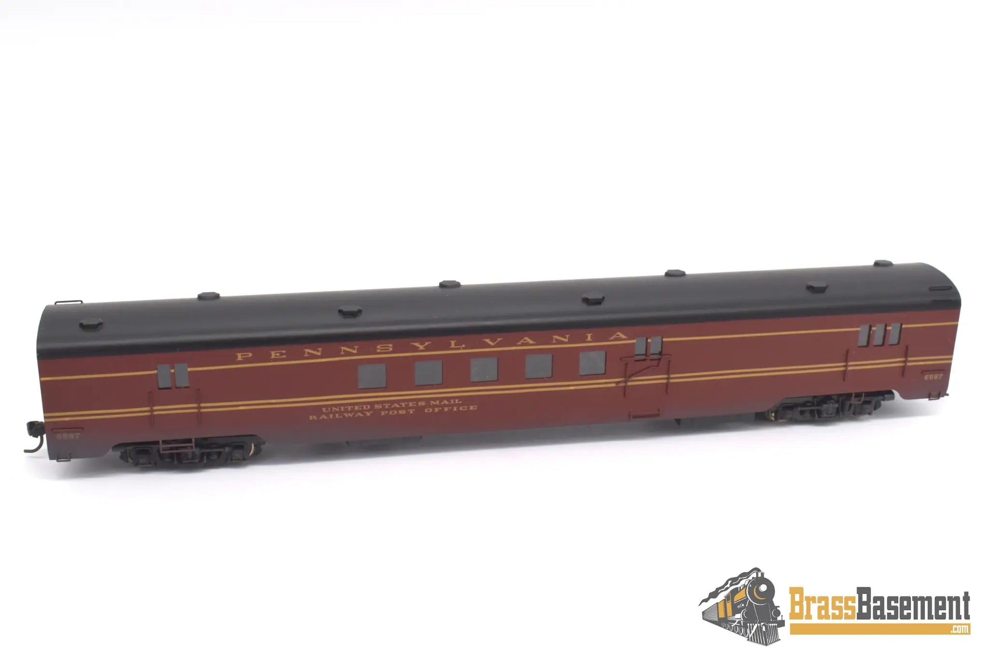 Ho Brass - Wmc Pennsylvania Rr Prr 5 Car Passenger Set Nice Custom Paint Ktm