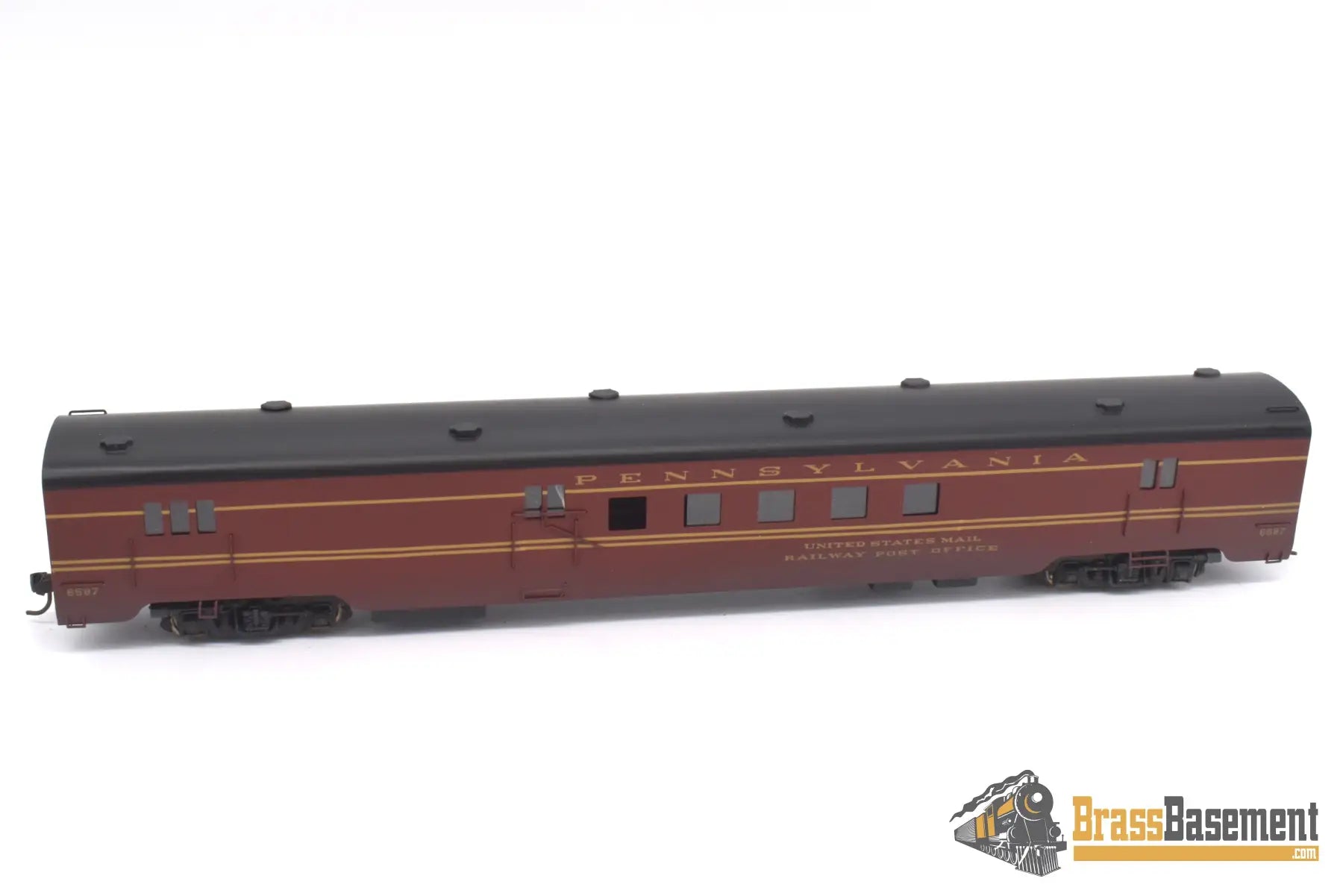 Ho Brass - Wmc Pennsylvania Rr Prr 5 Car Passenger Set Nice Custom Paint Ktm