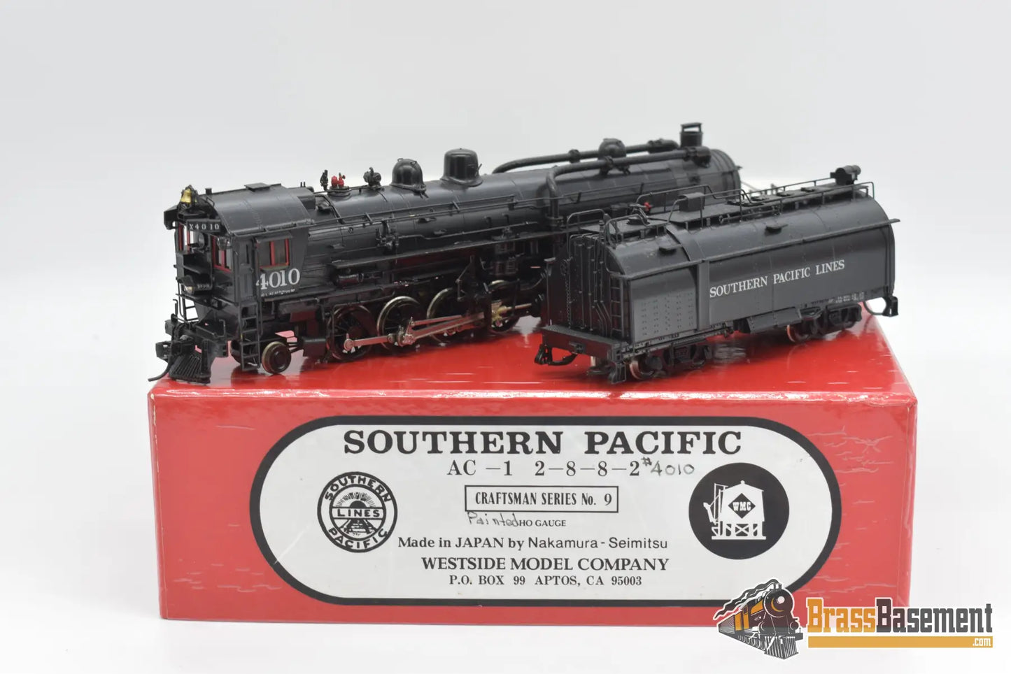 Ho Brass - Wmc Southern Pacific Ac - 1 2 - 8 - 8 - 2 Craftsman #9 C/P Nice Steam