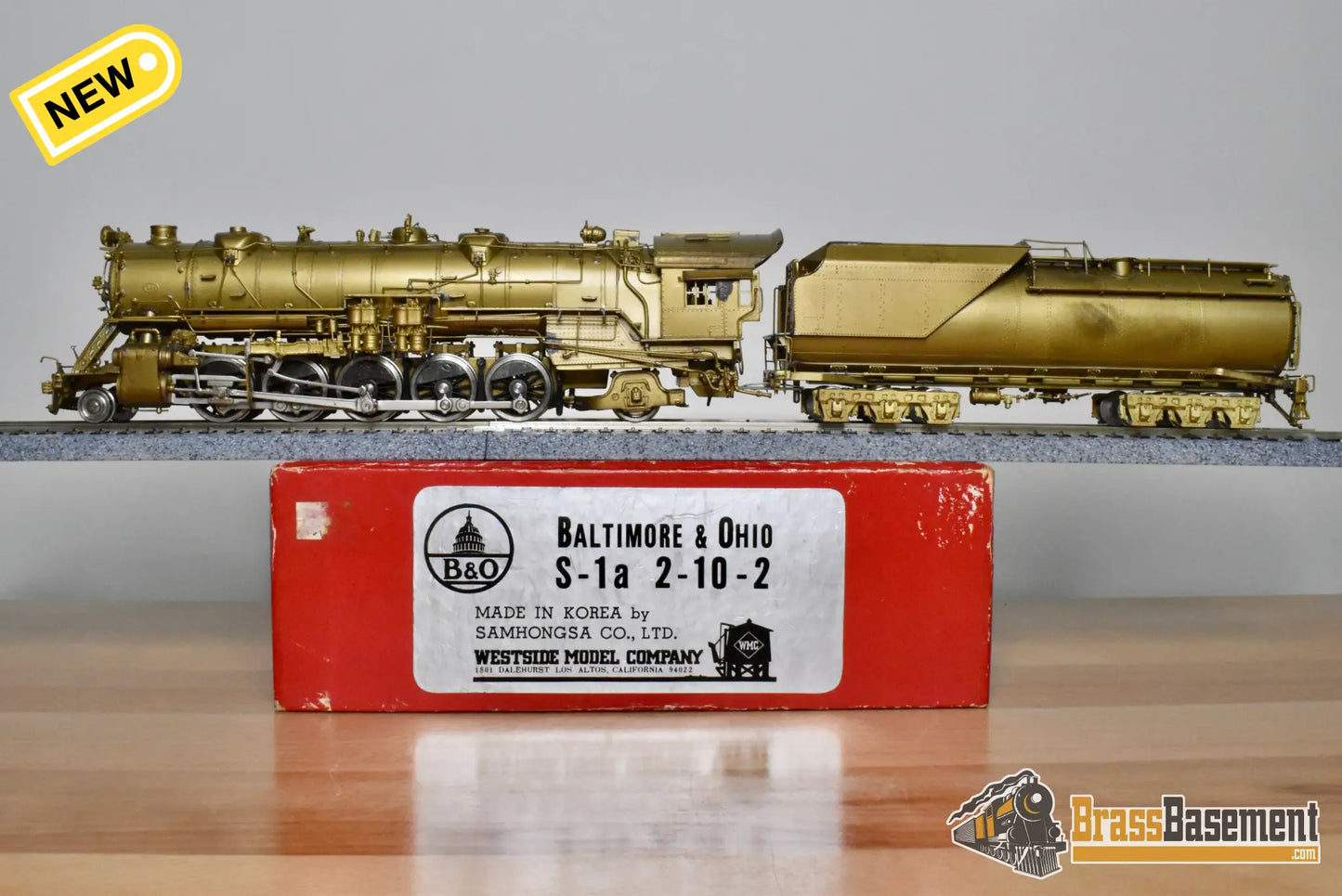 HO Brass - WMC Westside B&O Baltimore and Ohio S-1 ‘Big Six’ 2-10-2 - Unpainted - Steam