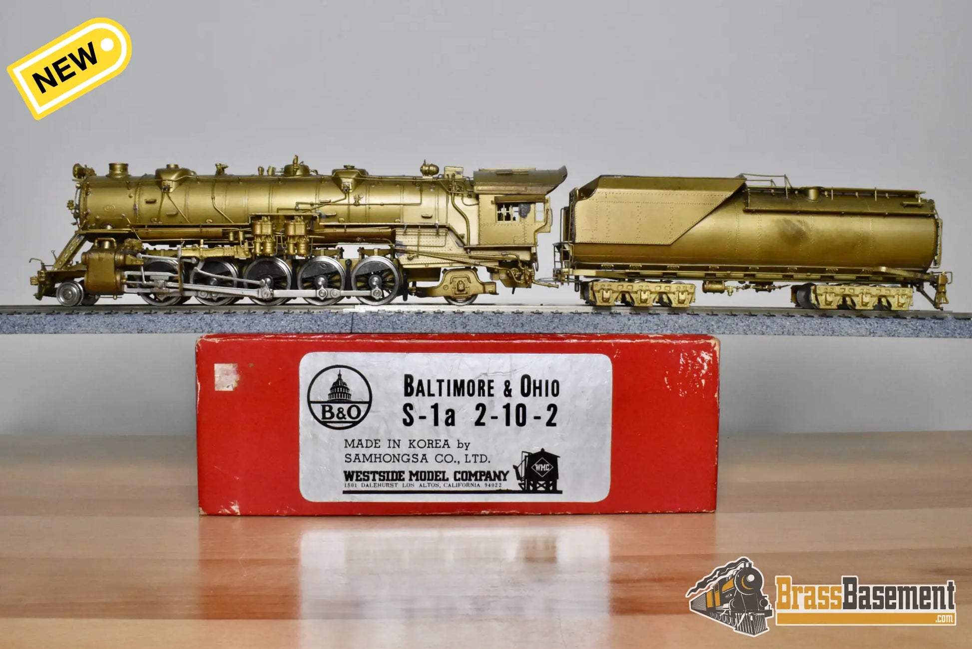 HO Brass - WMC Westside B&O Baltimore and Ohio S-1 ‘Big Six’ 2-10-2 - Unpainted - Steam