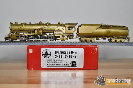 HO Brass - WMC Westside B&O Baltimore and Ohio S-1 ‘Big Six’ 2-10-2 - Unpainted - Steam