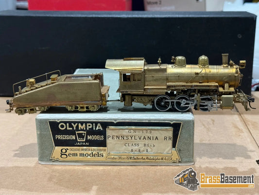 Ho Budget Brass - Gem Olympia Gn-129 Pennsylvania Railroad 0-6-0 B6Sb Unpainted Steam