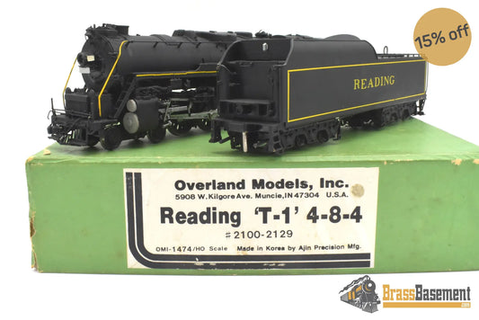 Ho Budget Brass - Omi 1474 Reading Railroad T-1 4-8-4 Cp Ramble Steam