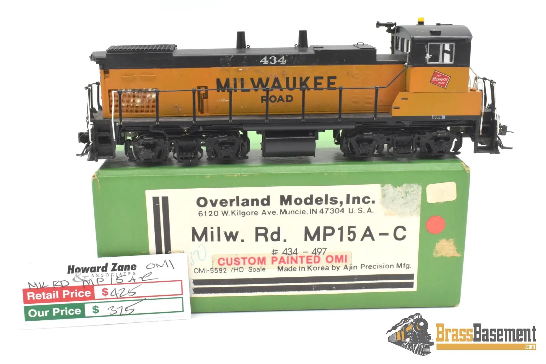 Ho Budget Brass - Omi 5592.1 Milwaukee Road Mp15-Ac #434 Cp Steam