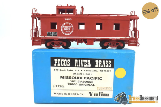 Ho - Pecos River Brass Missouri Pacific Mp Caboose #13650 Cp Red Passenger