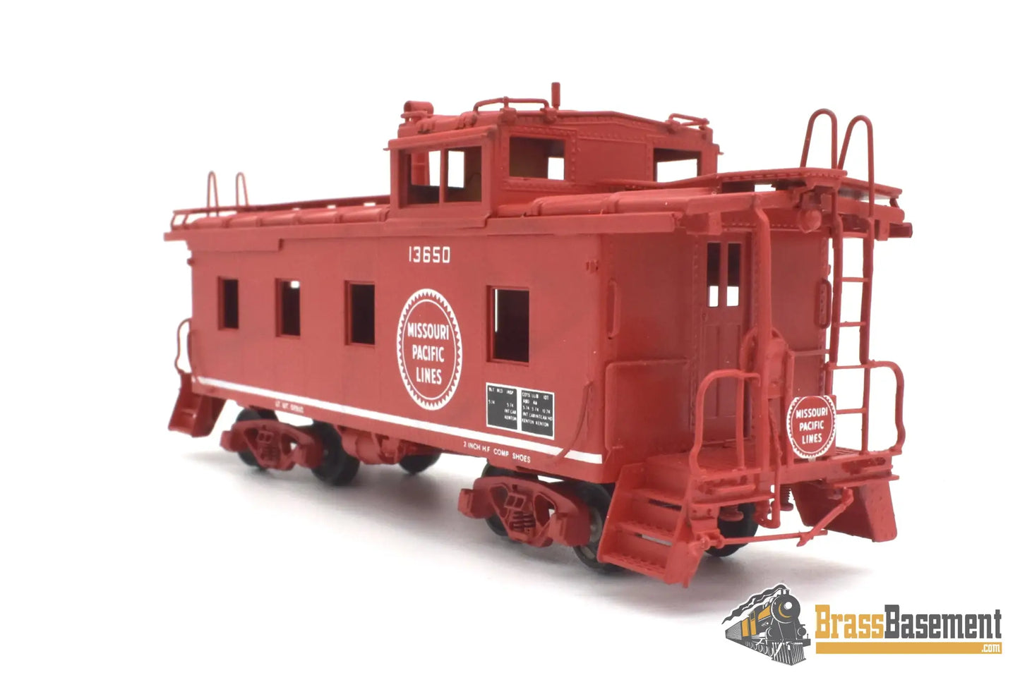 Ho - Pecos River Brass Missouri Pacific Mp Caboose #13650 Cp Red Passenger