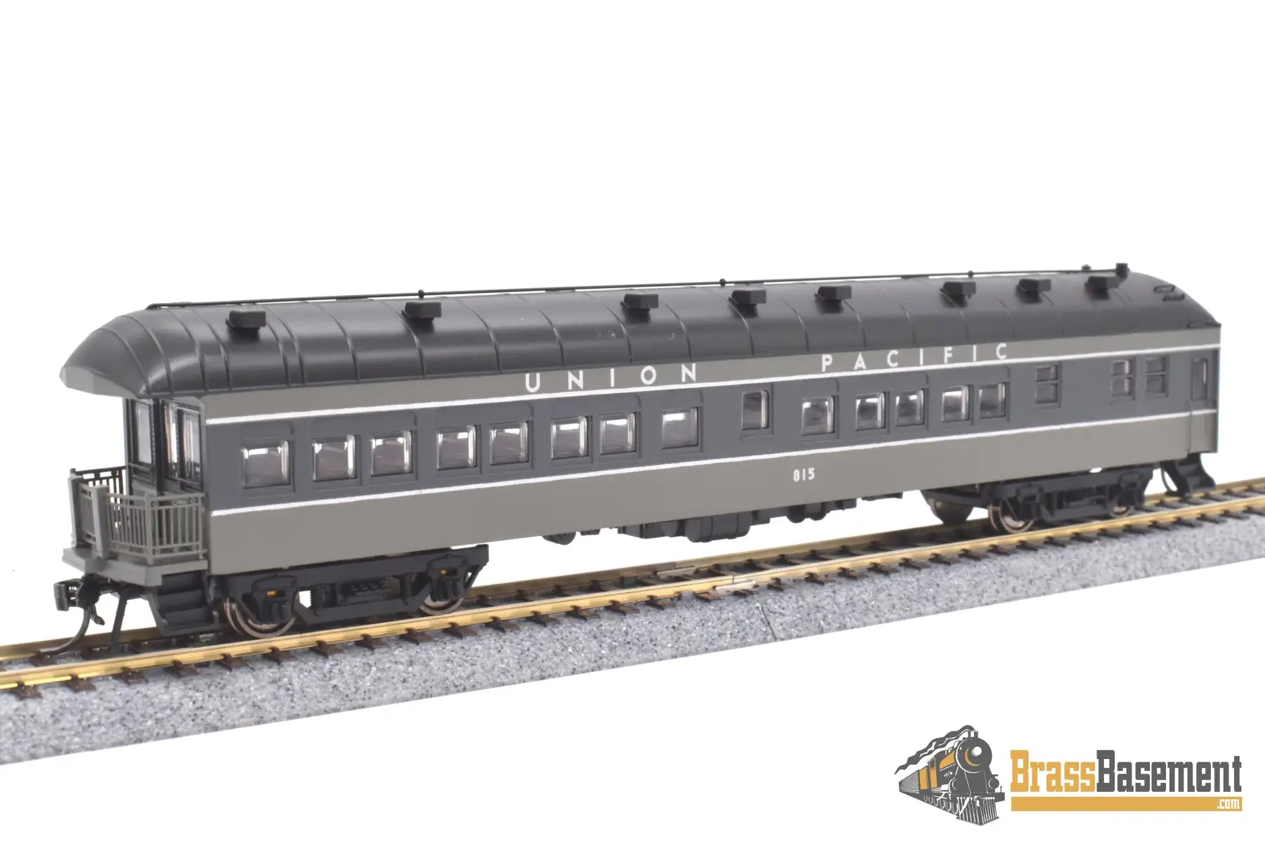 Ho Plastic - Golden Gate Depot Union Pacific Up Harriman Passenger Car Set 8 Pack Two - Tone Gray