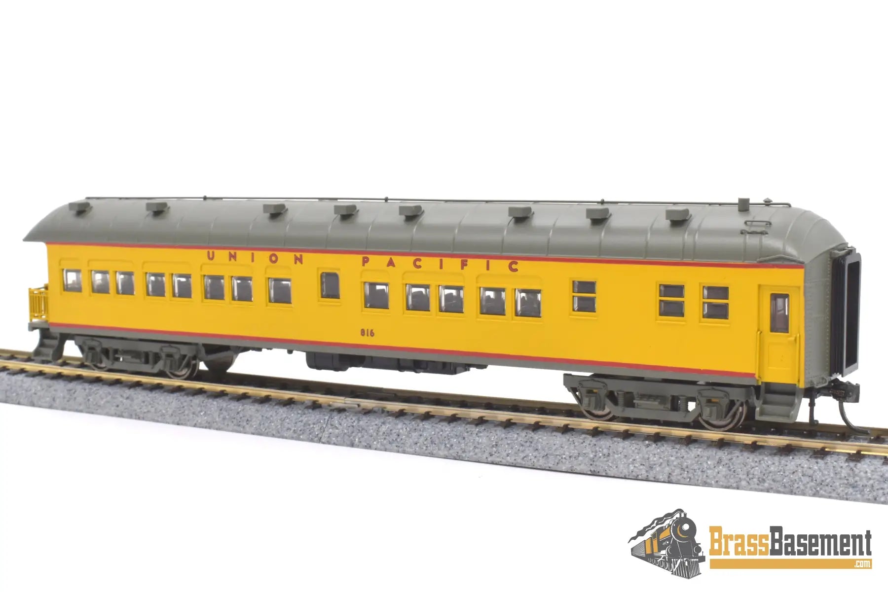 Ho Plastic - Golden Gate Depot Union Pacific Up Harriman Passenger Car Set 8 Pack Yellow