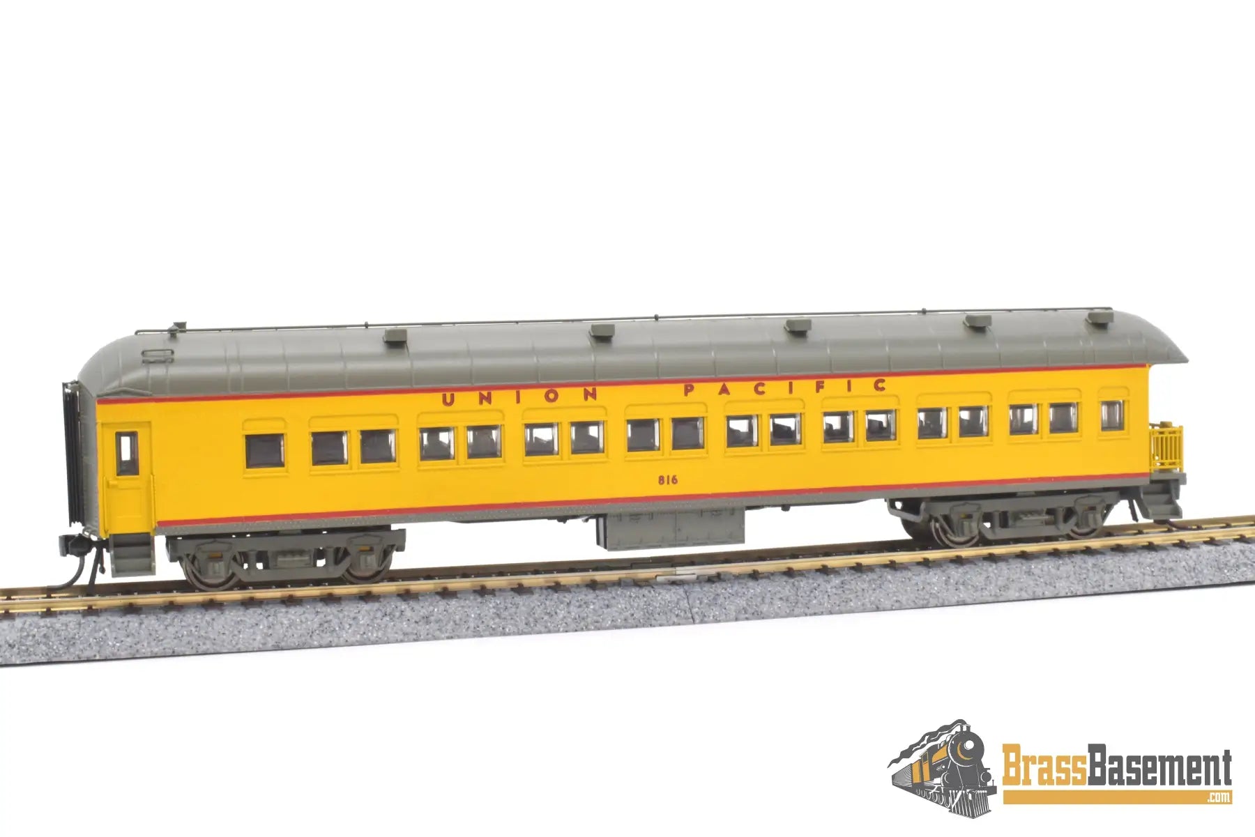 Ho Plastic - Golden Gate Depot Union Pacific Up Harriman Passenger Car Set 8 Pack Yellow
